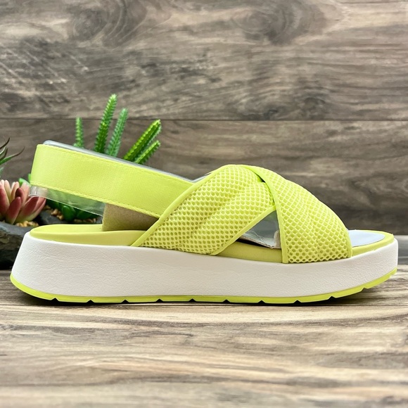 NIB UGG Nella Slingback Platform Sandal 7.5 38.5 Pollen Mesh - Picture 7 of 12